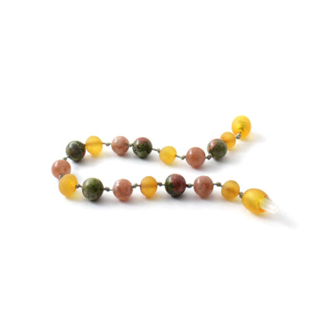 BARNSTEEN ARMBAND RAW HONEY & UNAKIET - ZONNESTEEN