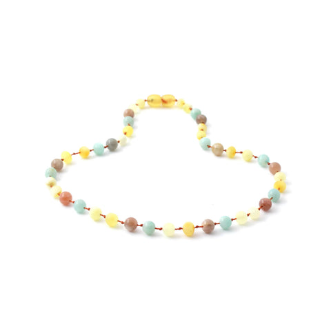 BARNSTEEN KETTING RAW MILKY BUTTER & AMAZONIET - ZONNESTEEN