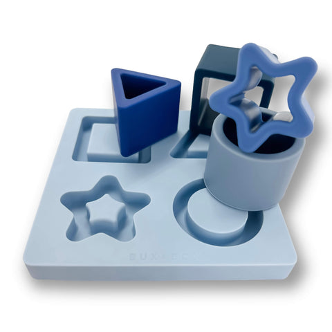 SILICONEN VORMENPUZZEL | BLUE TONES
